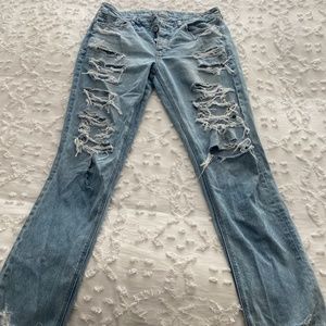 Womens Destructed Tomgirl Jeans American Eagle